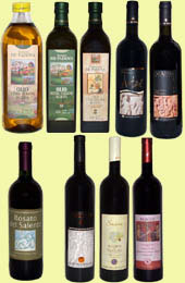 Geschenkpaket Rotwein und Olivenöl aus Italien